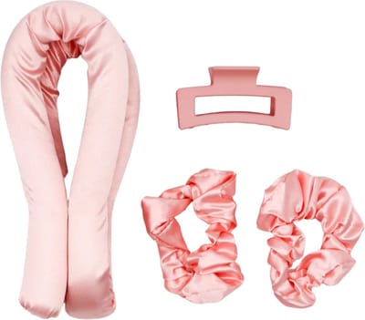 Boozyshop ® Heatless Curls - Krullen Zonder Hitte - Haarrollers, Scruncie & Haarclip - Satijnen haarkruller - Heatless Curling Ribbon - Curly Girl - Complete Set - Haarkrullers - Heatless Curls Satin