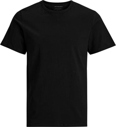 Grote maat heren T-shirt - ronde hals - Big sizes heren ondershirt korte mouwen - Zwart / 5XL