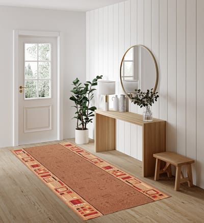 Tapiso Antislip Rubber Vloerkleed Beige Gang Rubbermat Tapijt Maat- 80x100