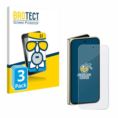 BROTECT - Screenprotector voor Google Pixel 10 Pro Fold - Folie Beschermfolie Beschermglas matte 3 Stuks