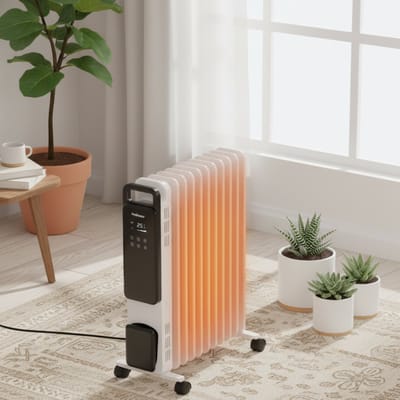 Elektrische Olieradiator 2500W – OmniHeat - Wit - – Altameubel OmniHeat Pro Smart - Medahomestore