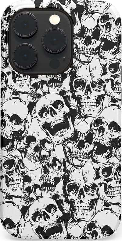 Casetastic Hoesje Geschikt voor Apple iPhone 14 Pro Magsafe - Stijlvolle Beschermende Duo-layer Case - Lachende dood