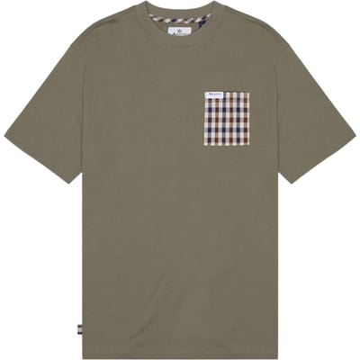 T-shirt Man Aquascutum pictogram ts009 06 groen