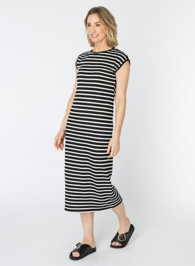 ES&SY Mijs Dresses - Black/Ecru - maat 36