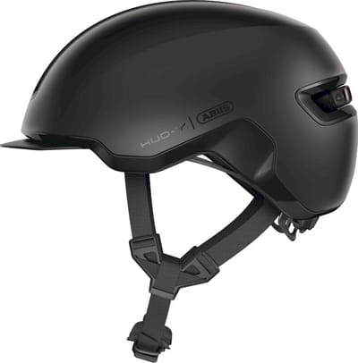 Fietshelm ABUS HUD-Y velvet black S - 51-55 cm - zwart - Geschikt voor gebruik op elektrische fietsen - stadsfietsen - 280 g