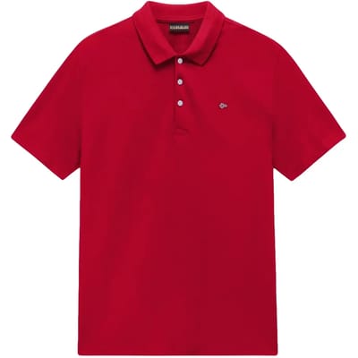 Polo Shirt Korte Mouw Napapijri Ealis Polo Rood
