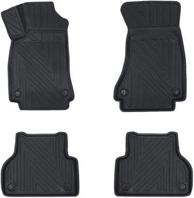Rubbermatten Audi A4 (B8 / B9) 2008-heden (complete set) - Premium carbonlook