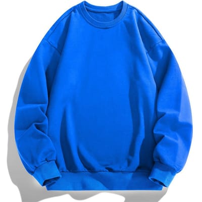 Heren Trui Jongens Herfst Grote Maat Zonder Capuchon Zware Top Ronde Hals Los Veelzijdig Heren Trendy Kleding XXXXL blue