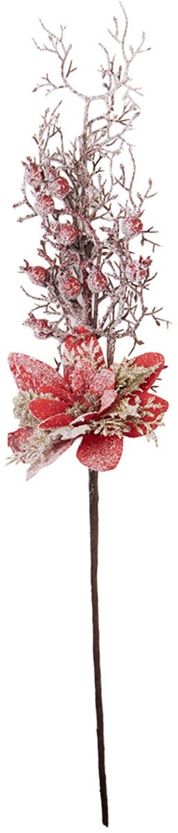 Clayre & Eef Kerstdecoratie 11x6x60 cm Rood Kunststof