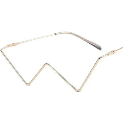 Vintage Diamant Halve Metalen Brilmonturen Dames Luxe Oogkleding Mode Goud Zilver Zonder Glas Retro Brilmontuur