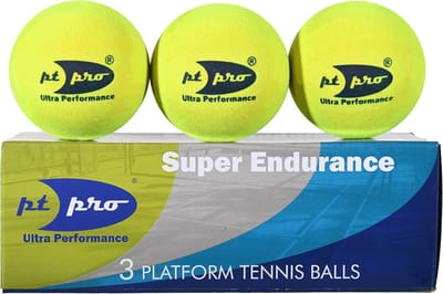 Platform Tennisballen - Winter Ballen - Sport Spelen - Duurzame Hoge Zichtbaarheid - 3 stuks - Geel