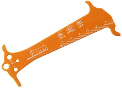 Dailygoody - Fietsketting Slijtage Tool - Fietsketting Checker - Duurzaam Aluminium - Ketting Meetliniaal - Geschikt voor Mountainbike - Compact en Li...