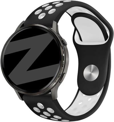 Bandz Sport 'Deluxe' siliconen bandje geschikt voor Garmin Vivoactive 6 / 5 / 3 / Vivomove / 3 / HR / Style / Luxe / Sport / Trend / Forerunner 645 / 570 / 245 / 170 / 165 / 70 / 55 / Venu / SQ / SQ2 / 2 Plus / Approach S12 / S40 / S42 / S44 / S50