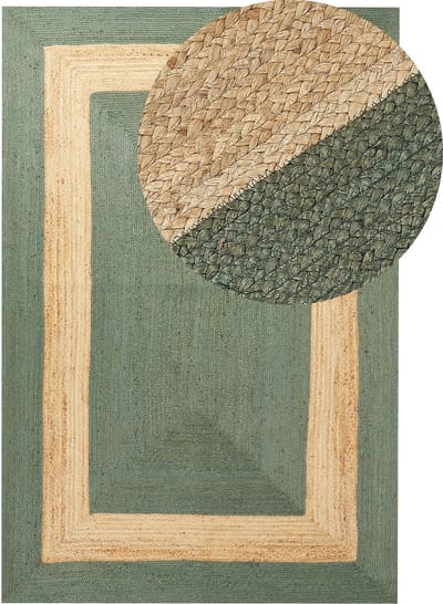 KARAKUYU - Vloerkleed - Groen - 200 x 300 cm - Jute