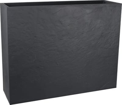 EDA Plantenbak - Bloembak - 63L - 99,5 x 29,5 x 78,5 cm - Antraciet