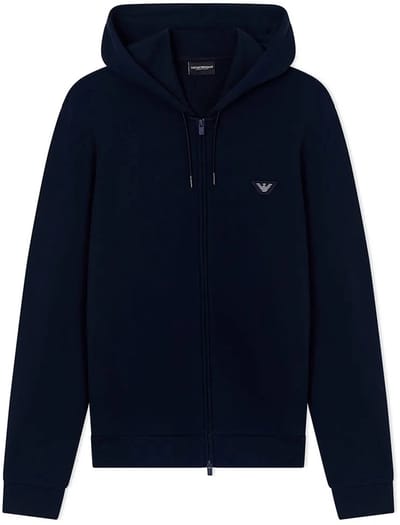 Emporio Armani Em000653_af19060 Sweatshirt Met Rits Blauw M Man