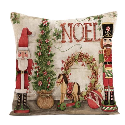 Kerst Kussenhoes Decoratief 45x45 cm - Gezellige Bollen