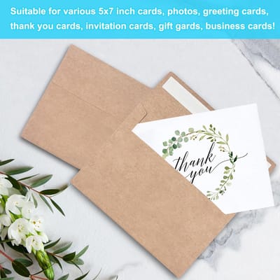 100 Bruine Kraftpapier Enveloppen Maat 16,5 x 12 cm (A6) voor Uitnodigingen en Kaarten