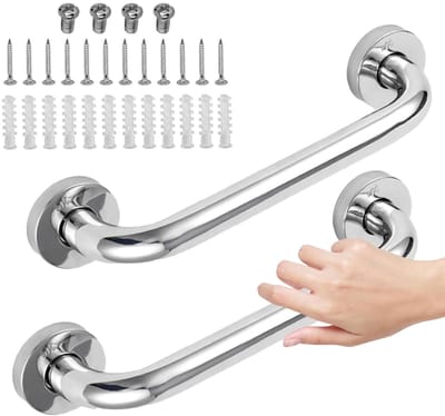 Handgreep – 2 stuks – Wandbeugel voor Badkamer, Toilet & Douche – Veiligheidsgreep voor Senioren en Kinderen - 30 cm