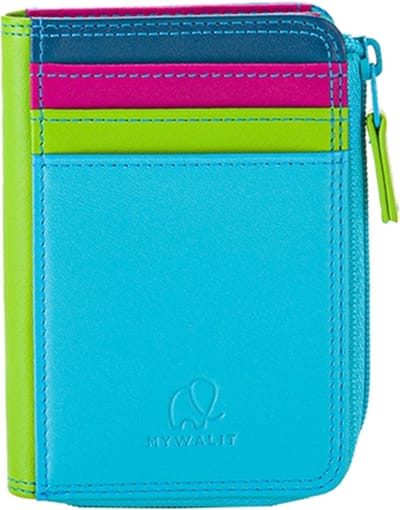 MyWalit Pasjeshouder / Kaarthouder Dames - Leer - Mywalit - Blauw