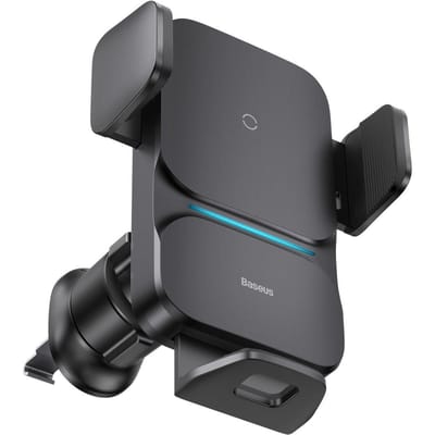 Baseus Wisdom Wireless Charging Air vent Electric Car Phone Holder (black)