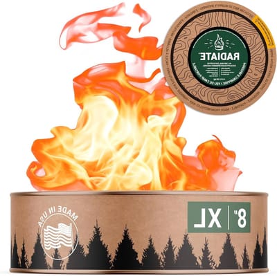 Draagbaar Kampvuur - Reis Haard - Buiten Ontspannen - Tot 5 uur brandtijd - 20 cm diameter - Koper