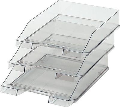HAN brievenbak - KLASSIK - 255 x 348 x 65mm - transparant grijs - stapelbaar - 1 stuk - HA-1026-X-24