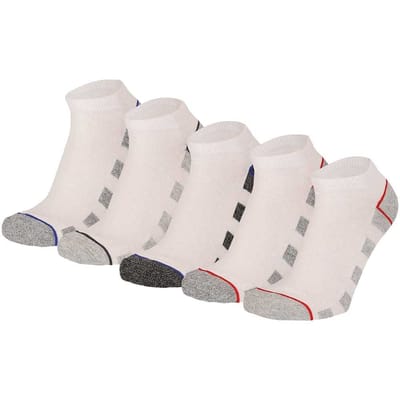 Apollo - Sneakersokken Jongens - Wit - 5-Pak - Maat 23/26 - Kindersokken jongens - Sokken jongens