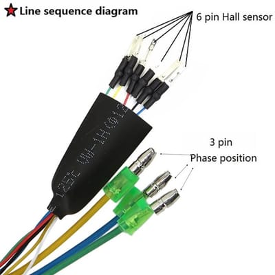 Onf3 - Motor Convert Verlengkabel - Waterdichte Connector - 9-pins