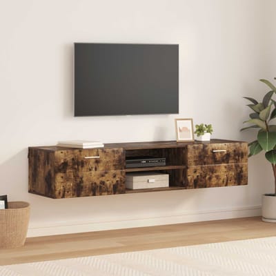 vidaXL - Houten - Kast - 150 - x - 39 - x - 30 - cm - Rook - Eiken - Bewerkt - hout
