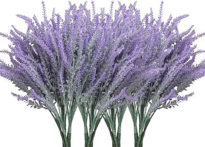 Set van 12 Nep Lavendel Bloemen - Weerbestendige Kunstplanten voor Buiten, Feestjes en Balkon Decoratie
