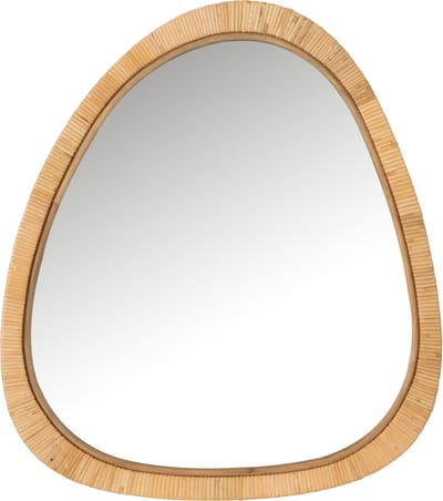 J-Line spiegel Paille - jute/glas - naturel - large - 60 x 66 cm