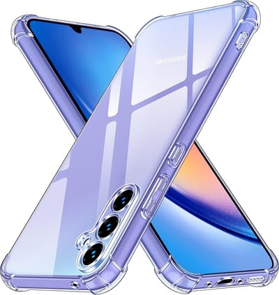 Hoesje geschikt voor Samsung Galaxy A34 - Techsuit Shockproof Silicone Back Cover - Transparant