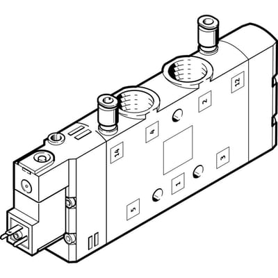 Festo 5/2 Monostabiel Lucht Magneetventiel G3/8 2900L/Min - 163170
