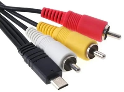 OneOne 1,5m Audio Video kabel. AV kabel met Multi connector past op Sony HDR-AS10, HDR-AS15, HDR-AS20, HDR-AS200V, DEV-30, DEV-50, DEV-50V, HDR-CX220 ( E ), HDR-CX280 ( E ), HDR-CX320 ( E ), HDR-CX400 ( E ), HDR-CX410 ( E ), CX410VE, VMC-15MR2