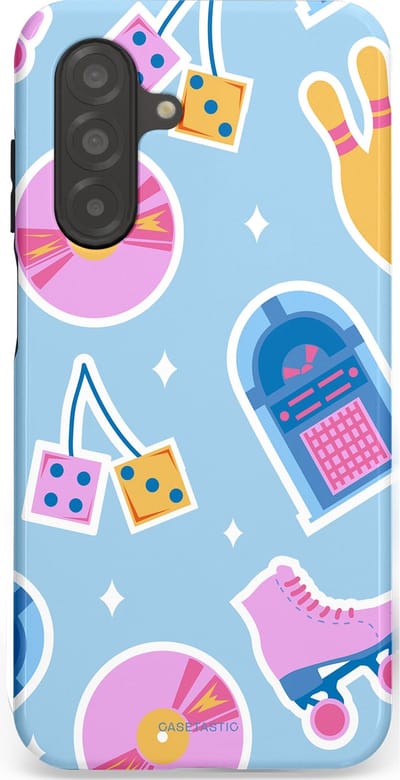 Casetastic Hoesje Geschikt voor Samsung A26 - Stijlvolle Beschermende Duo-layer Case - Flashback vibes