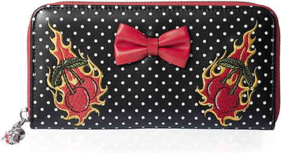 Banned - Cherry Blaze Dames portemonnee - Zwart
