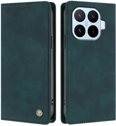 Coverup Hoesje - Geschikt voor Xiaomi 17T Hoesje - Coverup Classic Book Case - Donkergroen