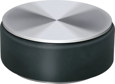 Blomus STOP Deurstopper - H 4,5 cm, Ø 9 cm - RVS - Rubber