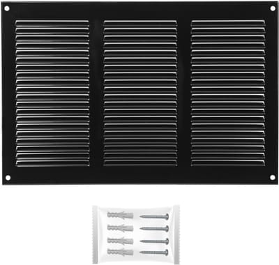 Ventilatiegrille 300 x 200 mm - Met insectenbescherming en weerbestendig voor HVAC