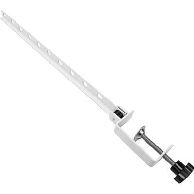 Étendage à pinces pour vêtements avec 10 trous coupe-vent Pliable Gain de place pour la lessive Mural Blanc blanc