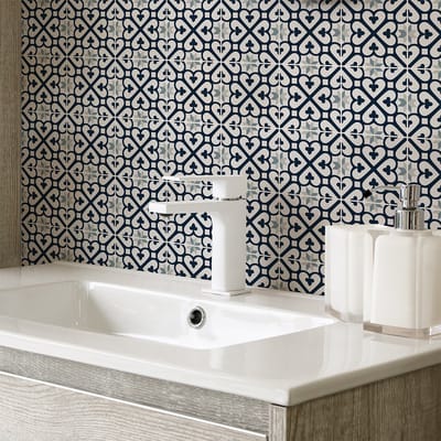 Zelfklevende tegelmuurstickers voor keuken en badkamer - 30 ISADORA AZULEJOS tegelstickers - 30 stickers 20x20cm