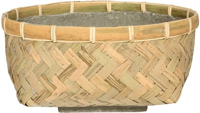 Pottery Pots - Plantenbak - (S) Nala Low M - L37cm x W37cm x H15.5cm x Ø37cm - Indoor en Outdoor - Bamboo