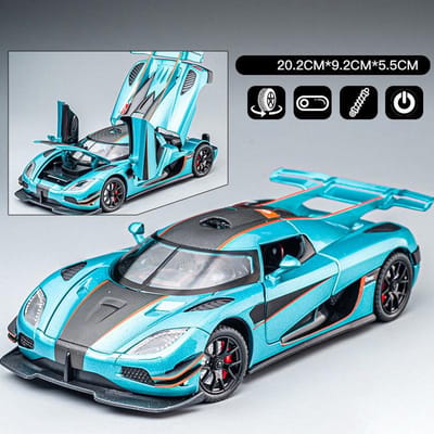 1:24 Knsg Jesko Absolut One 1 Gemera Gt Supercar Legering Metaal Diecast Model Auto Huis Trendy Ornamenten & Computer Bureaublad Decoratie