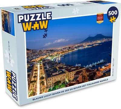Puzzel Architectuur - Vulkaan - Nacht - Italië - Legpuzzel - Puzzel 500 stukjes