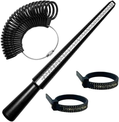 Complete Ringmaat Gauge Set voor Nauwkeurige Maatbepaling van Ringen in EU, UK en USA Formaten