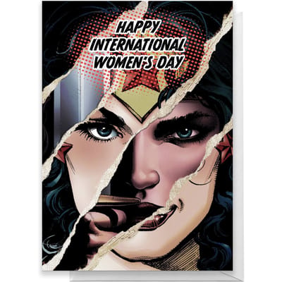 Wonder Woman International Women's Day Greetings Card - Standard Card