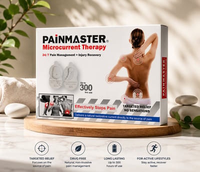 PAINMASTER™ | werkt uitstekend tegen pijnbestrijding voor nek, bovenrug, onderrug, schouders, arm, knie, voet, kuit. Pijnbestrijding ZONDER MEDICIJN. Micro Current therapie.