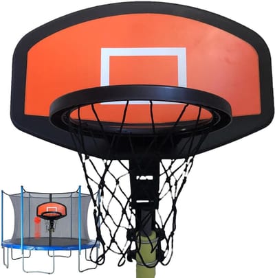Trampoline Net - Bal Vanger - Bal Spel - Windbestendig Materiaal - 11 Inch Diameter - Rood