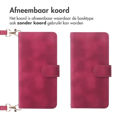 imoshion Hoesje - Geschikt voor Samsung Galaxy A17 (5G) / A17 (4G) - Bookcase met koord - Rood